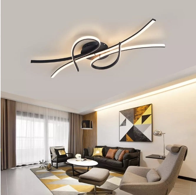 Modern plafondlamp woonkamer Design in Wit & Goud – Plafondlampen
