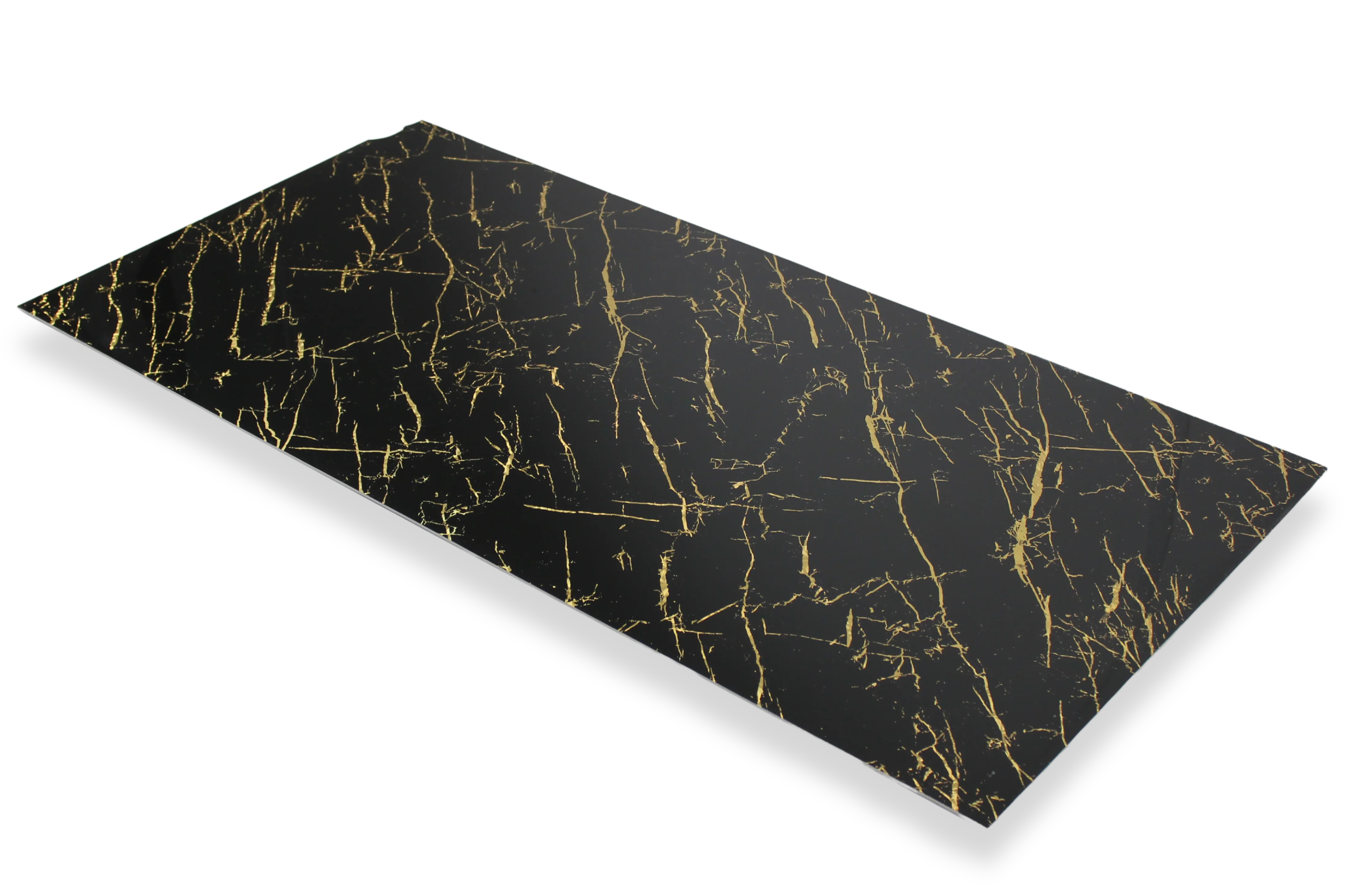 Gold Black marmerlook wandpaneel sfeer interieur | Elite Decoration