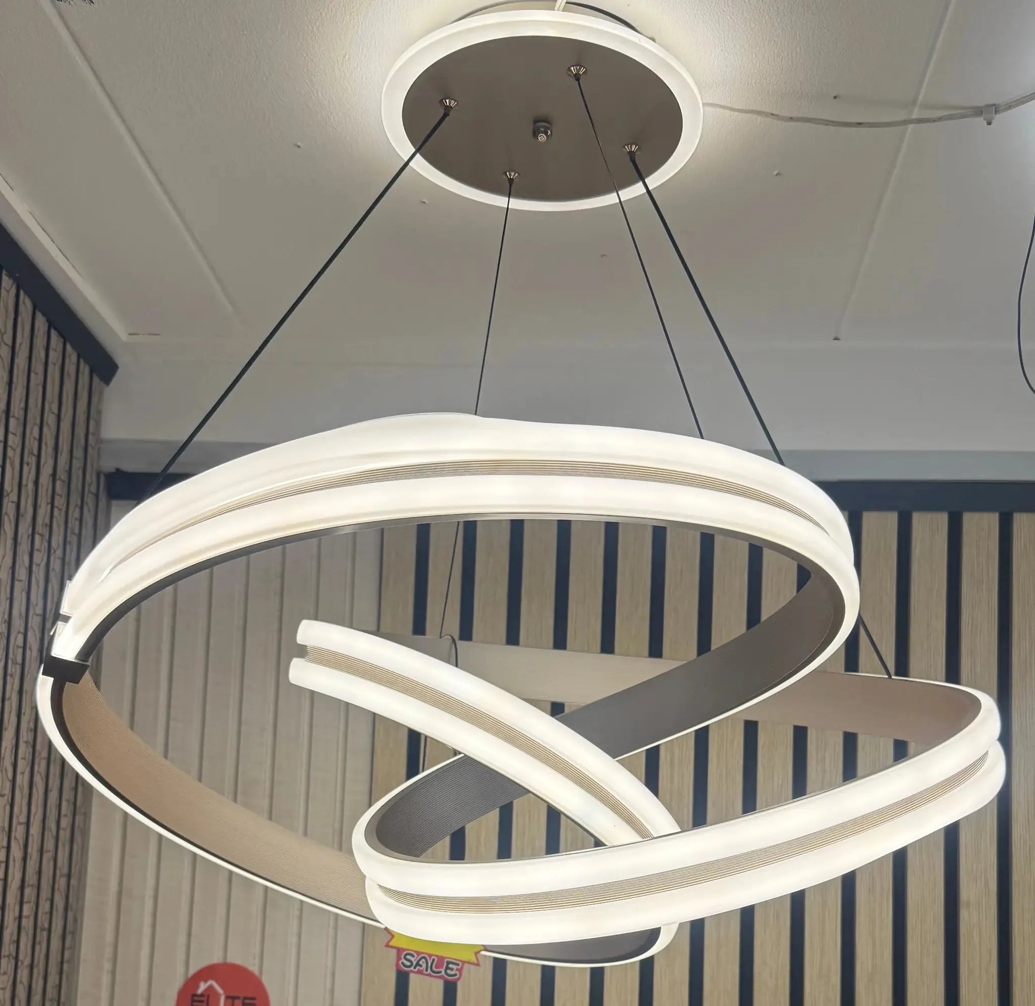 Moderne Wit Spiraal Hanglamp – Luxe Design Verlichting – Hanglampen