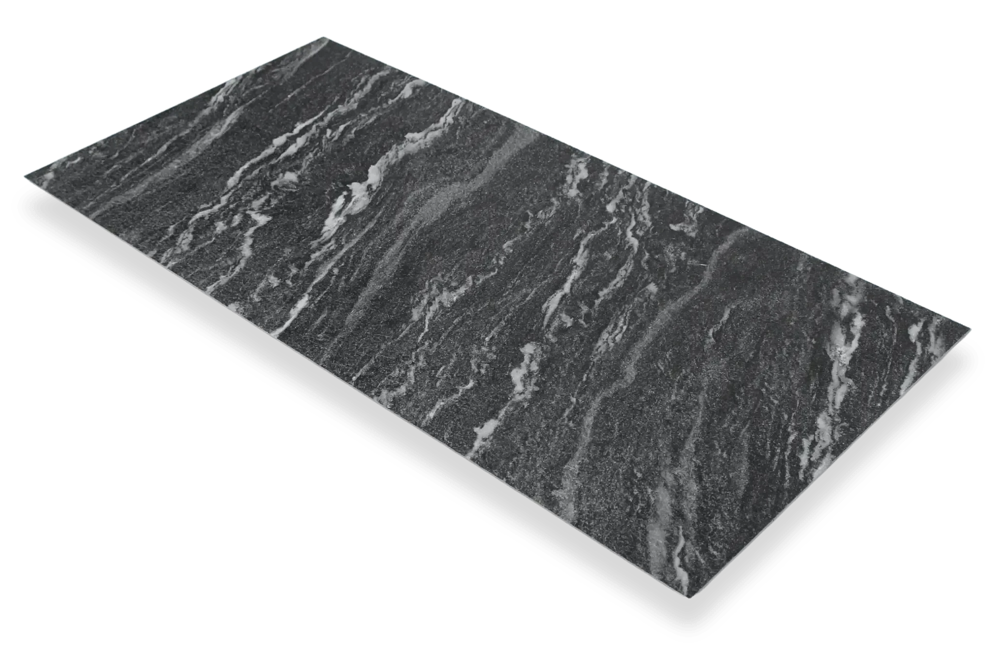 Chique 3D Stijl Wandpaneel Zwart Calacatta – 3D