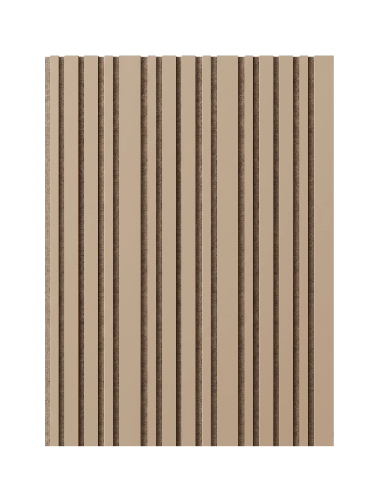 Akupanel Triple akoestisch wandpaneel Latte – vooraanzicht | Elite Decoration