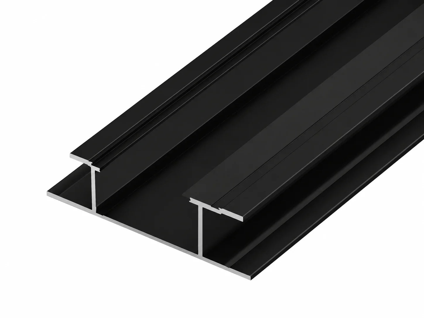 Tussen laten H mat zwart bamboe wandpanelen 2900 mm | Elite Decoration