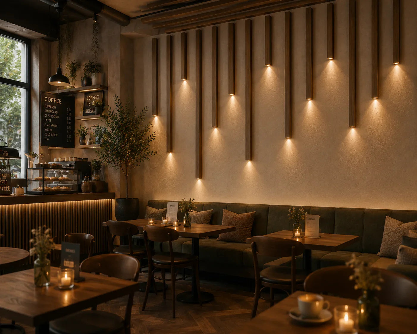 Sfeerkolom LED wanddecoratie sfeer woonkamer | Elite Decoration