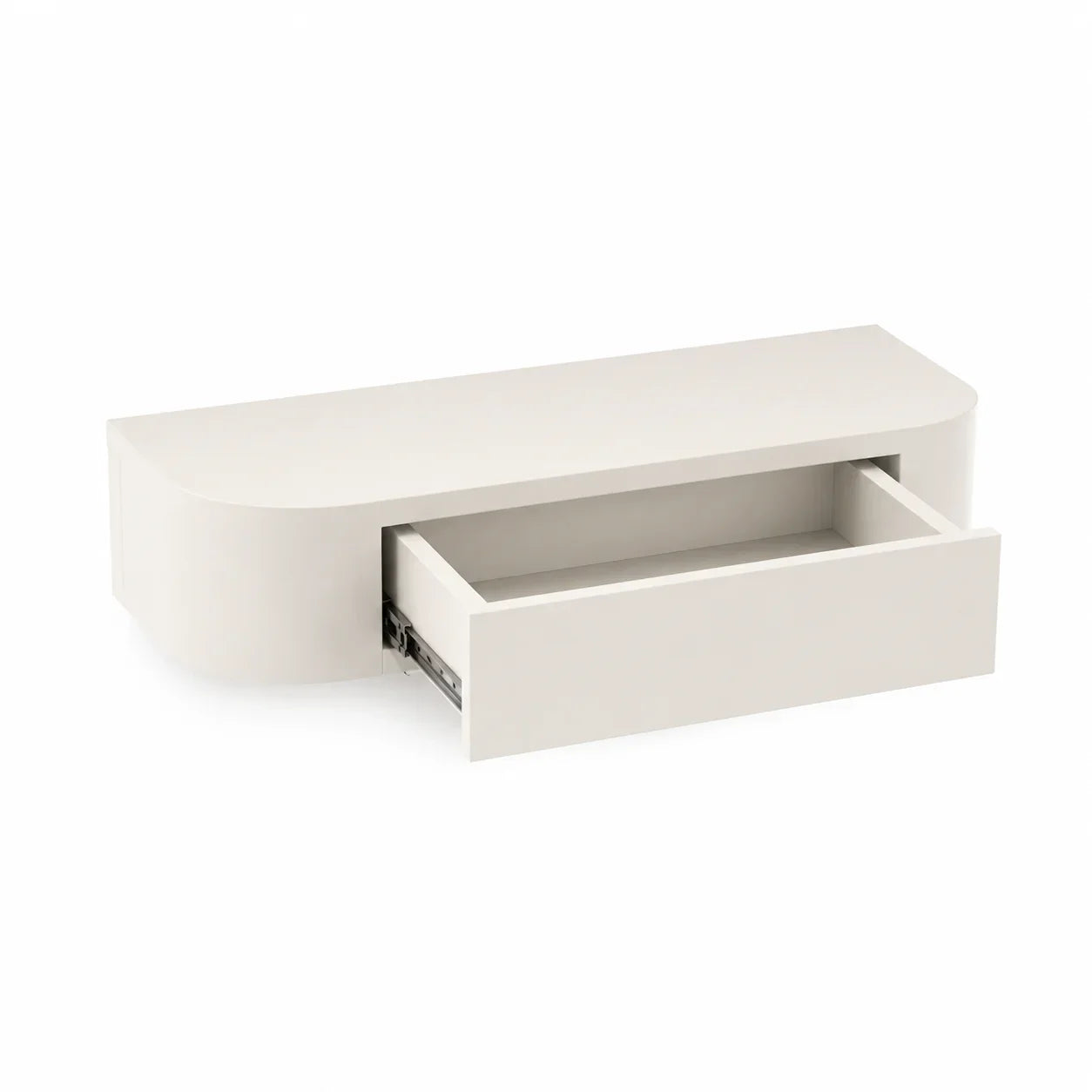 Japandi gangkast Off-White open vak detail | Elite Decoration