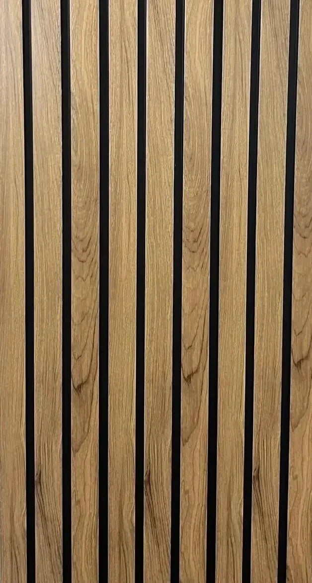 Licht Walnoot kunststof wandpaneel sfeer woonkamer | Elite Decoration