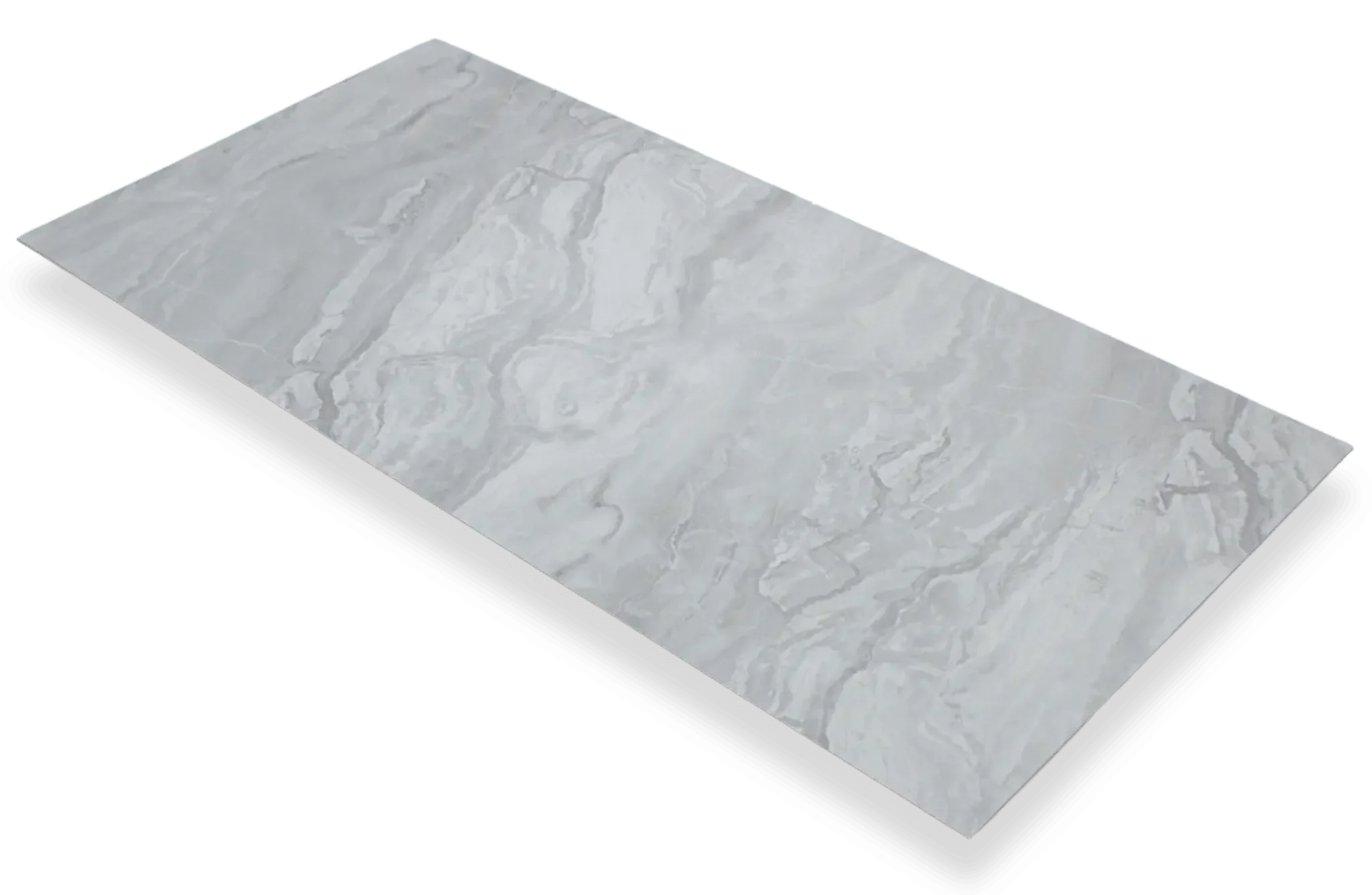 Waterbestendig Wandpaneel Marmer Gletsjergrijs 280x120cm – Hoogglans