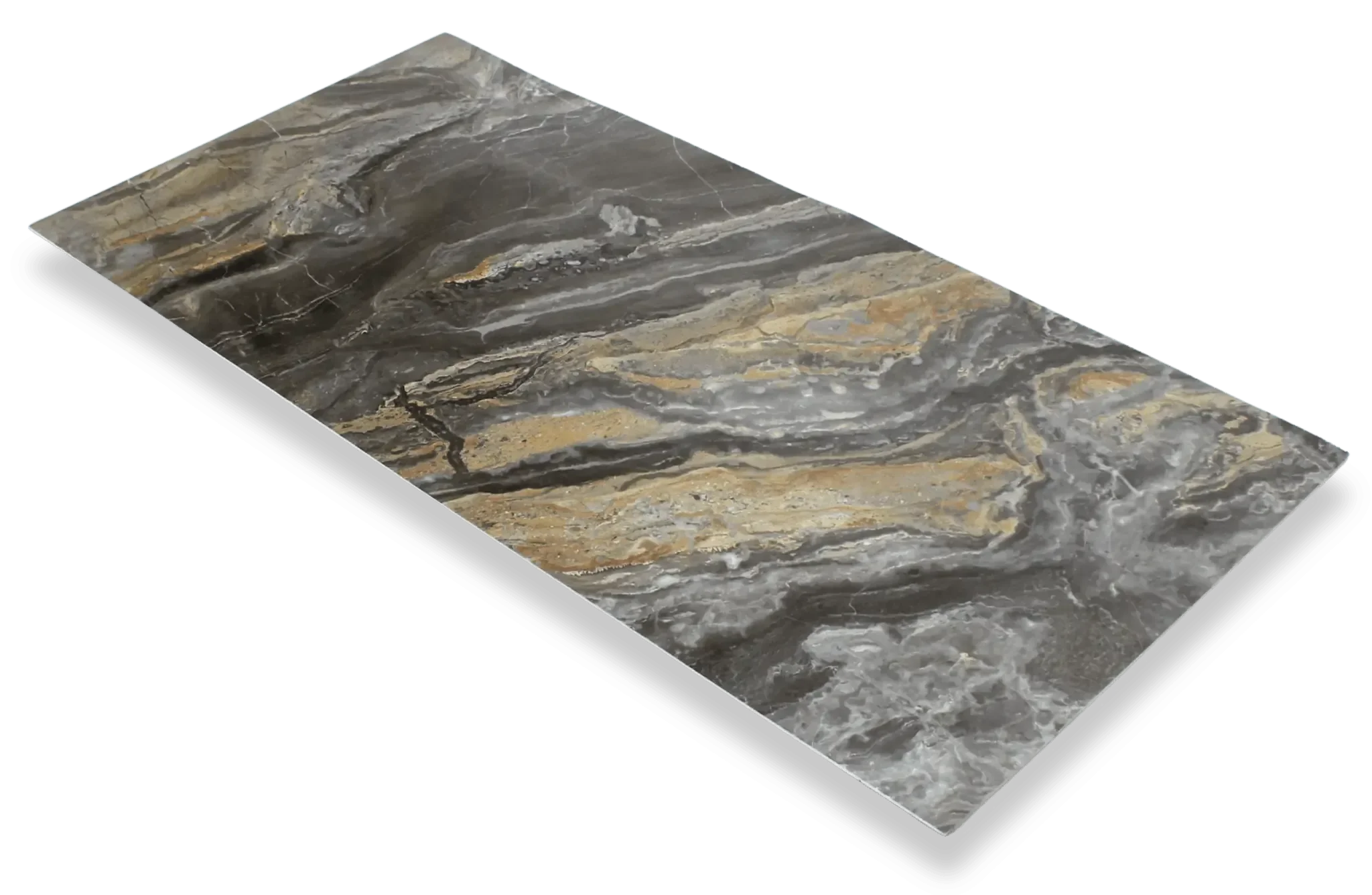 Mooiste Wandpaneel Marmer Shadow Stone 280x120cm – Hoogglans