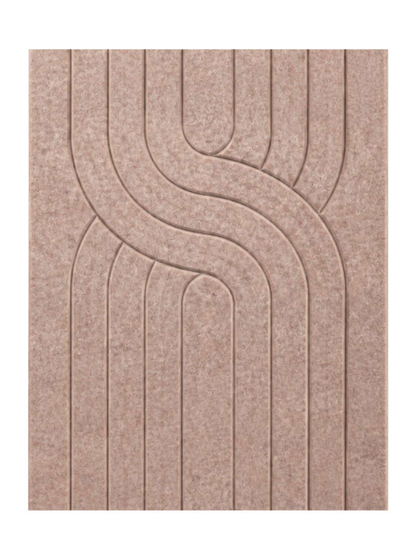 Akoestisch PET-Vilt Wandpanelen DK7 - Taupe
