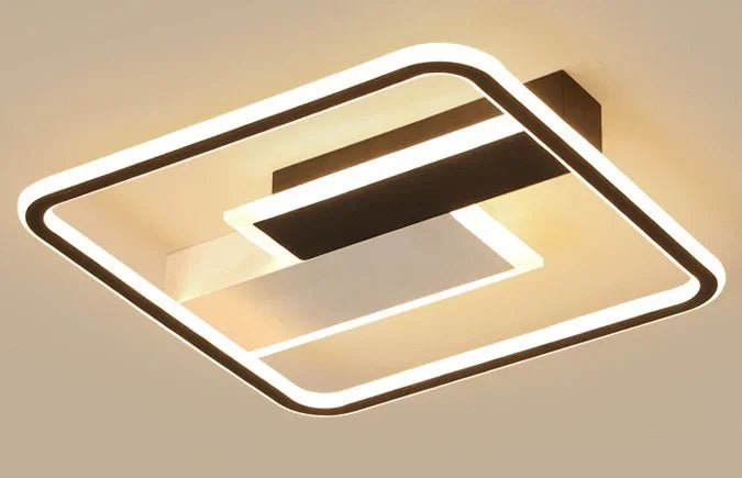 Moderne Rechthoekige Plafondlamp Zwart-Wit – Plafondlampen