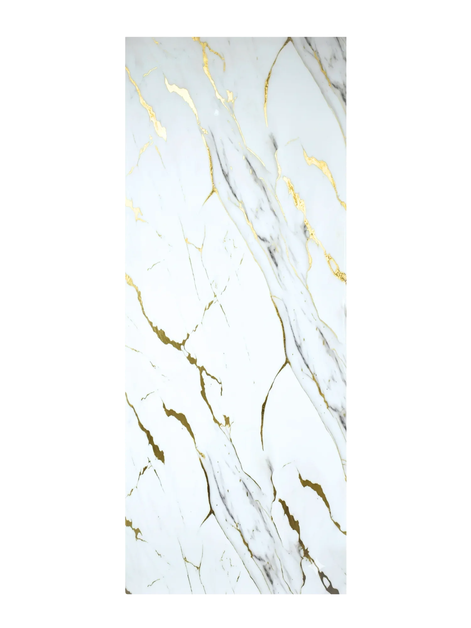 Marmerlook wandpaneel Goud Calacatta – close-up goudstructuur | Elite Decoration