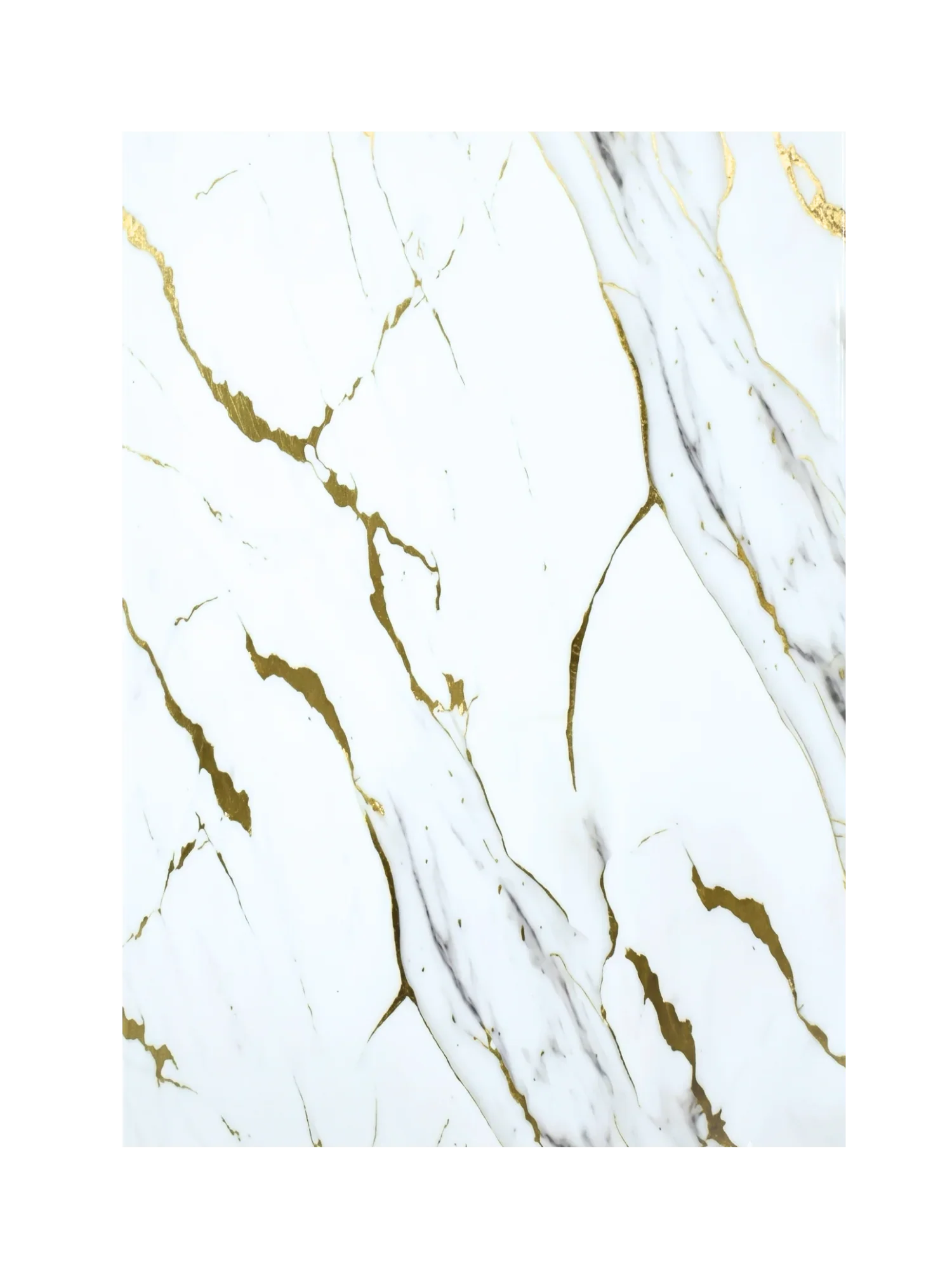 Marmerlook wandpaneel Goud Calacatta – voorzijde | Elite Decoration