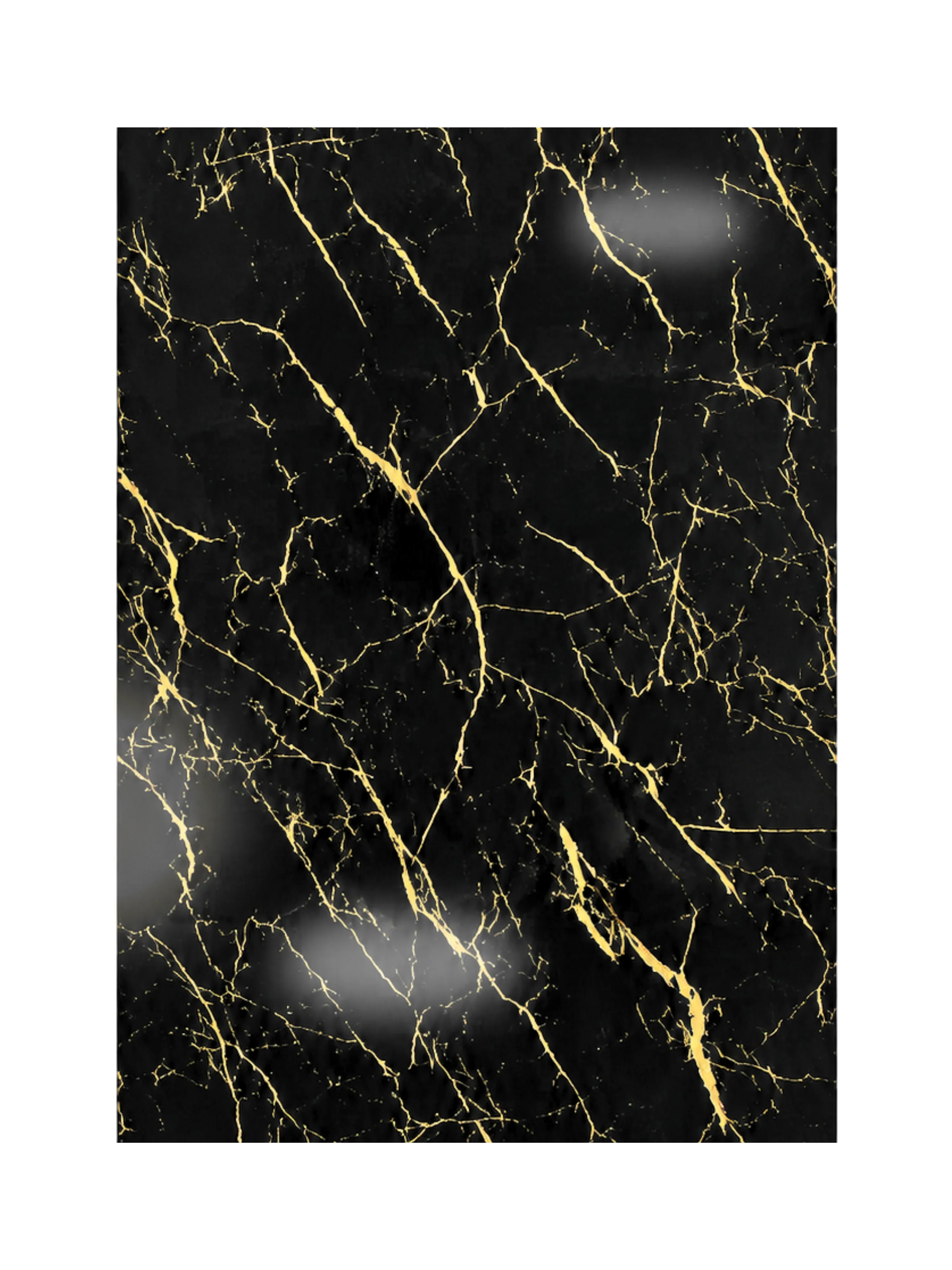 PVC wandpaneel Gold Black Marmerlook 280x120 cm – voorzijde | Elite Decoration