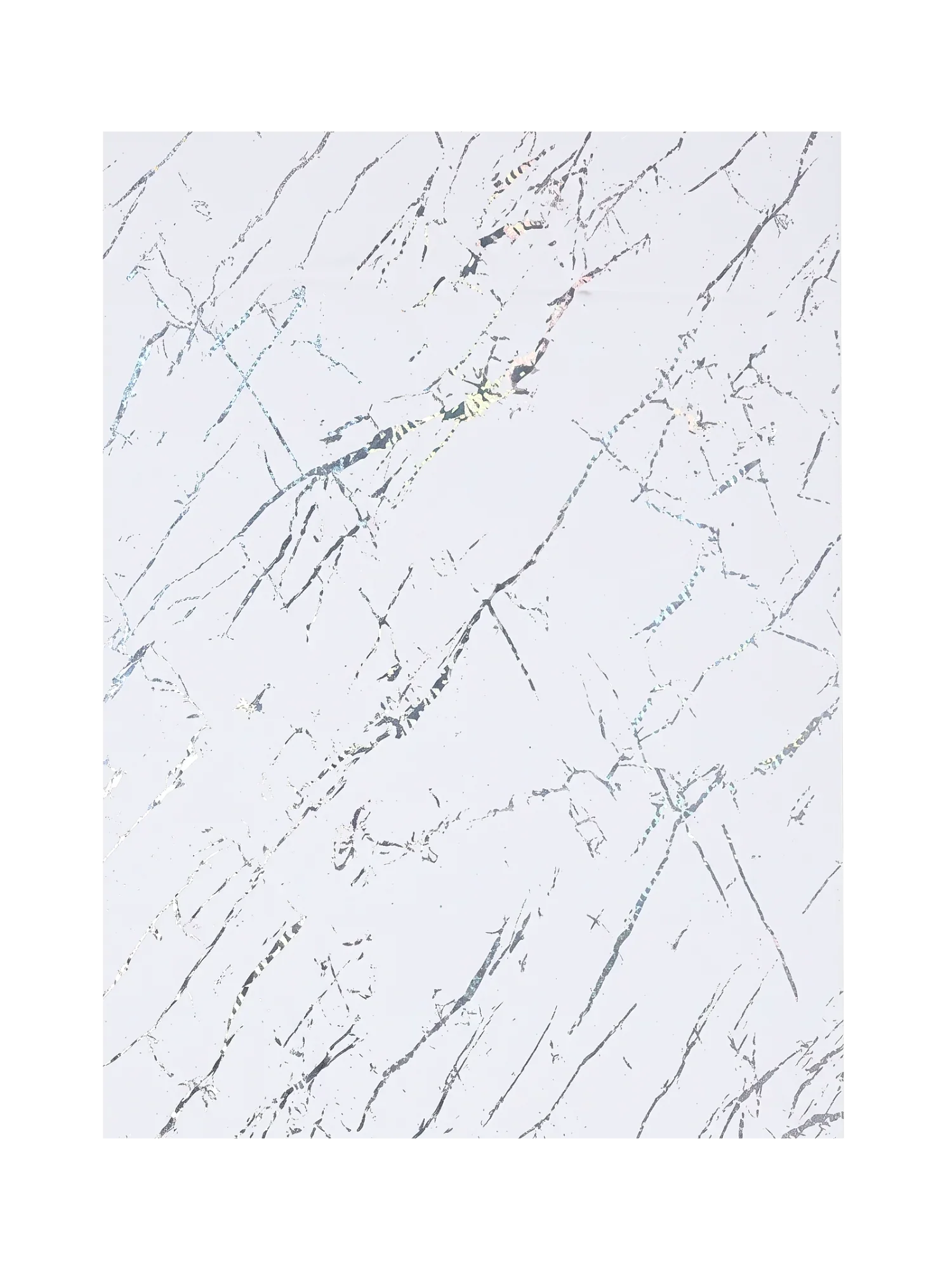 PVC wandpaneel Prismatic White Zilver 280x120 cm – voorzijde | Elite Decoration