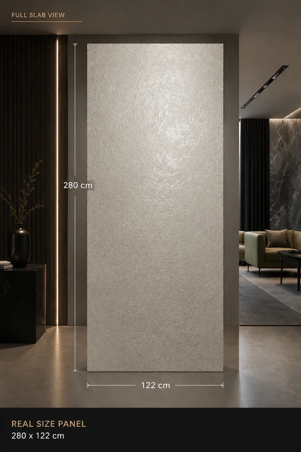Kasjmieren Steen SPC wandpaneel gemonteerd | Elite Decoration