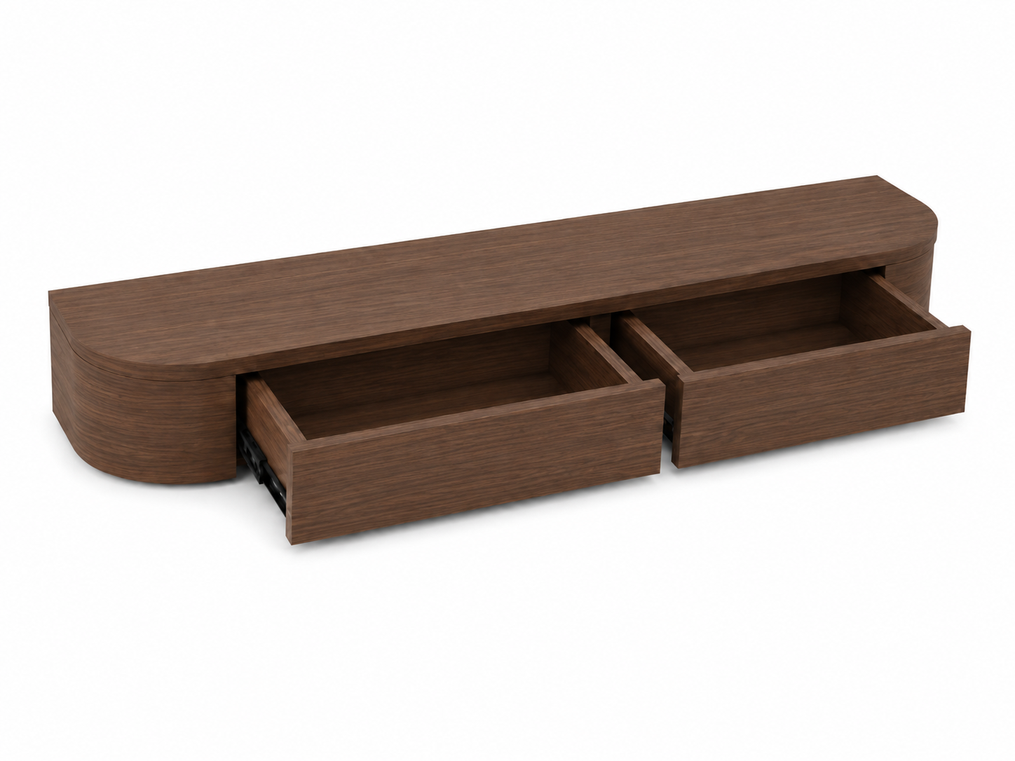 Japandi- Gangkast Mat Walnut kleur 80-120 cm