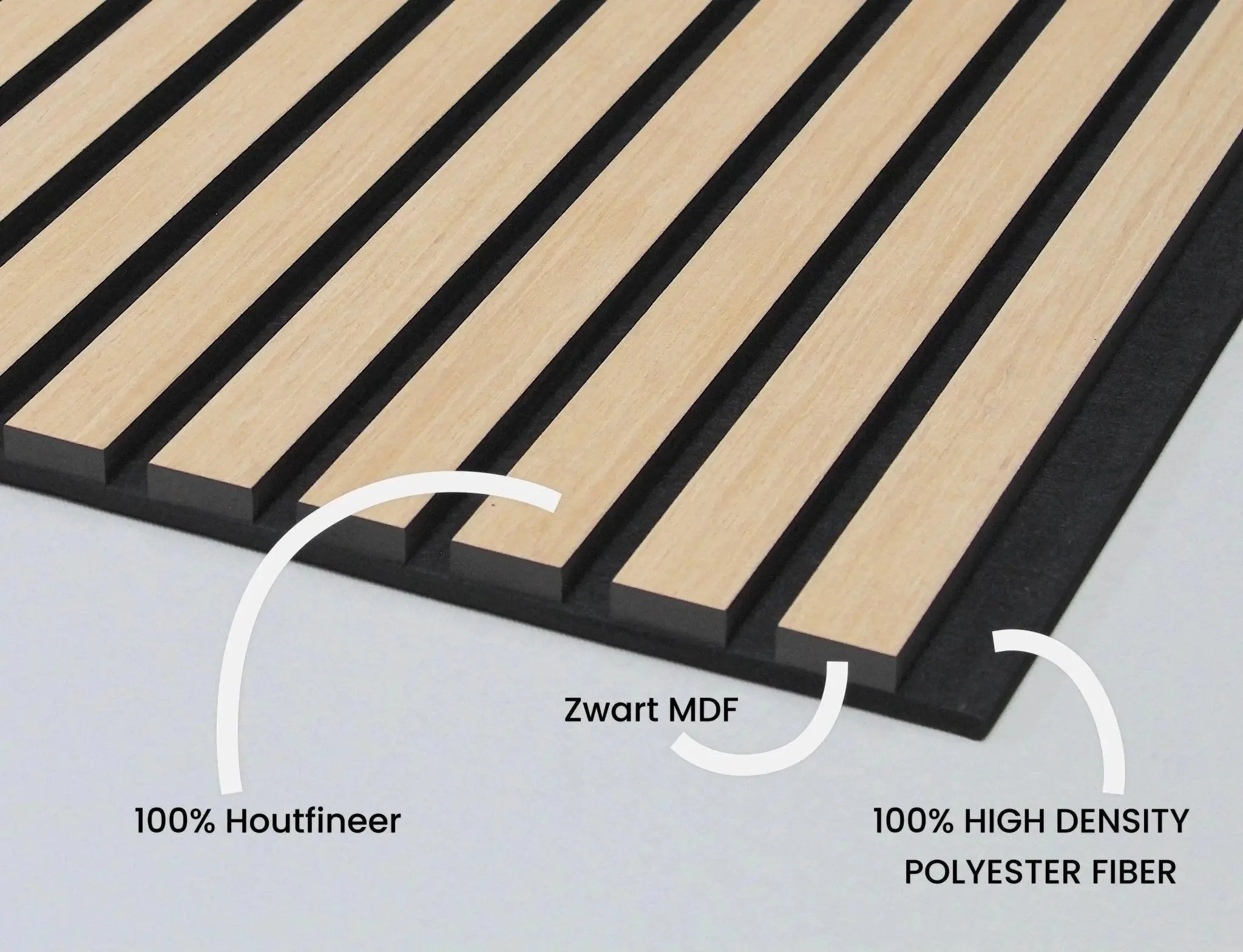 Luxe Akoestisch Wandpaneel Licht eiken – Wall panel