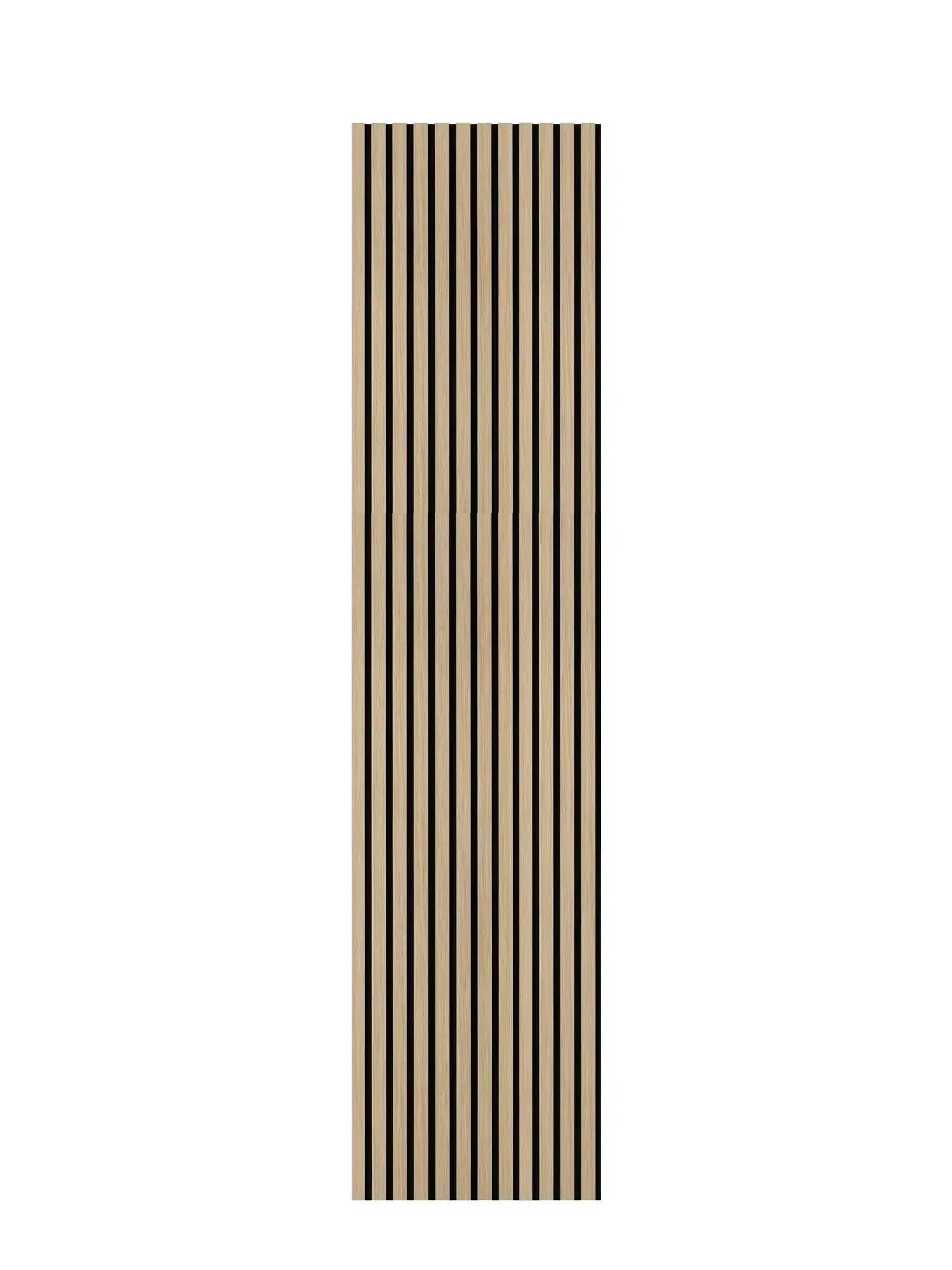 Akupanel Donker Eiken lattenwand woonkamer sfeer | Elite Decoration