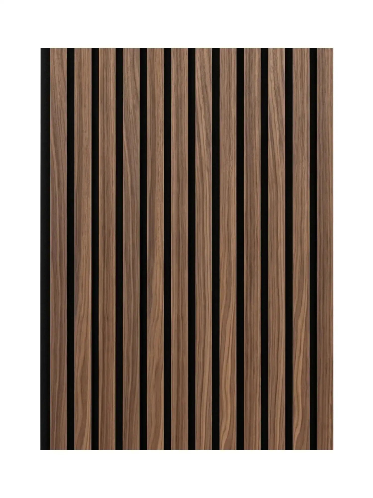 Akupanel Gerookt Walnoot akoestisch wandpaneel 270x60 cm – close-up | Elite Decoration