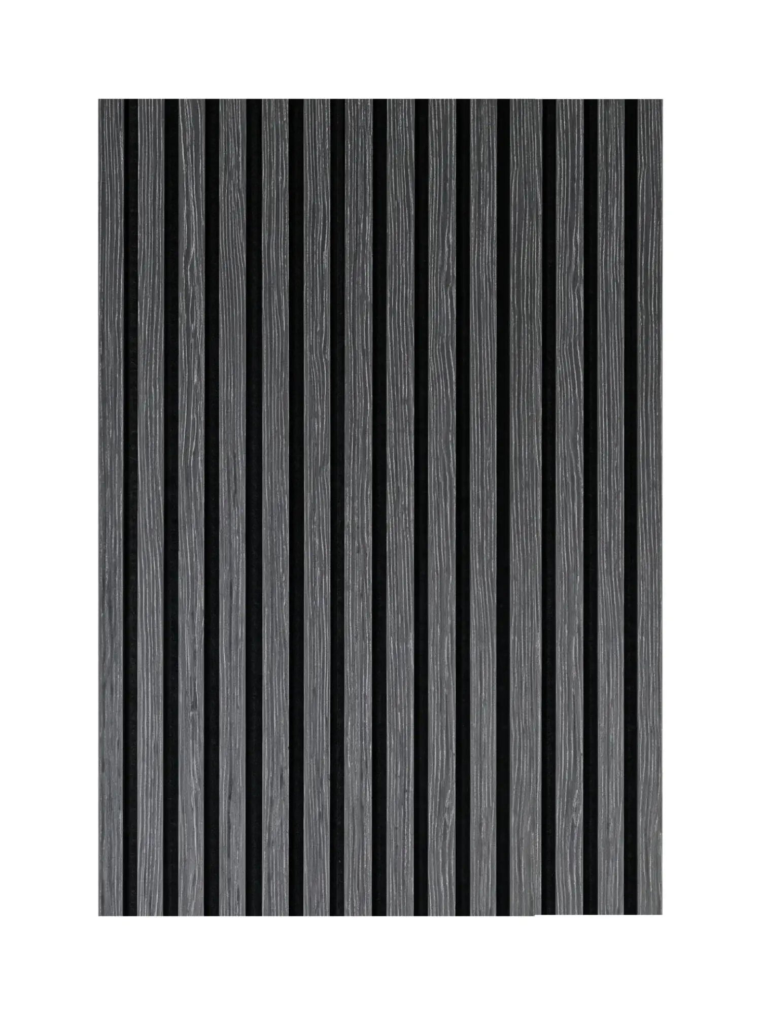 Akupanel Zwart Eiken akoestisch wandpaneel 270x60 cm – close-up | Elite Decoration