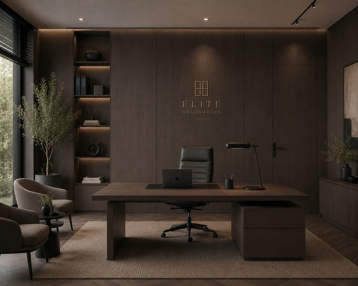 Elite Dark Mocha bamboe wandpaneel luxe woning | Elite Decoration