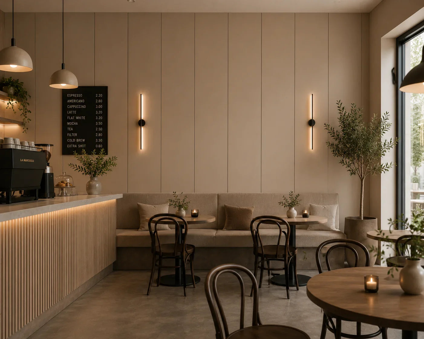 Harmonie Beige bamboe wandpaneel detail textuur | Elite Decoration