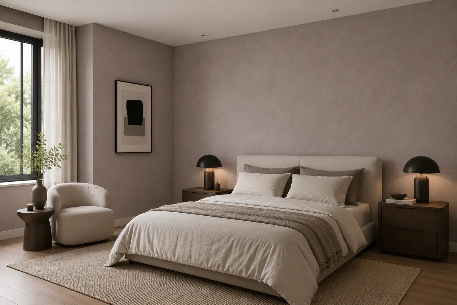 Linnen Beige bamboe wandpaneel sfeer interieur | Elite Decoration