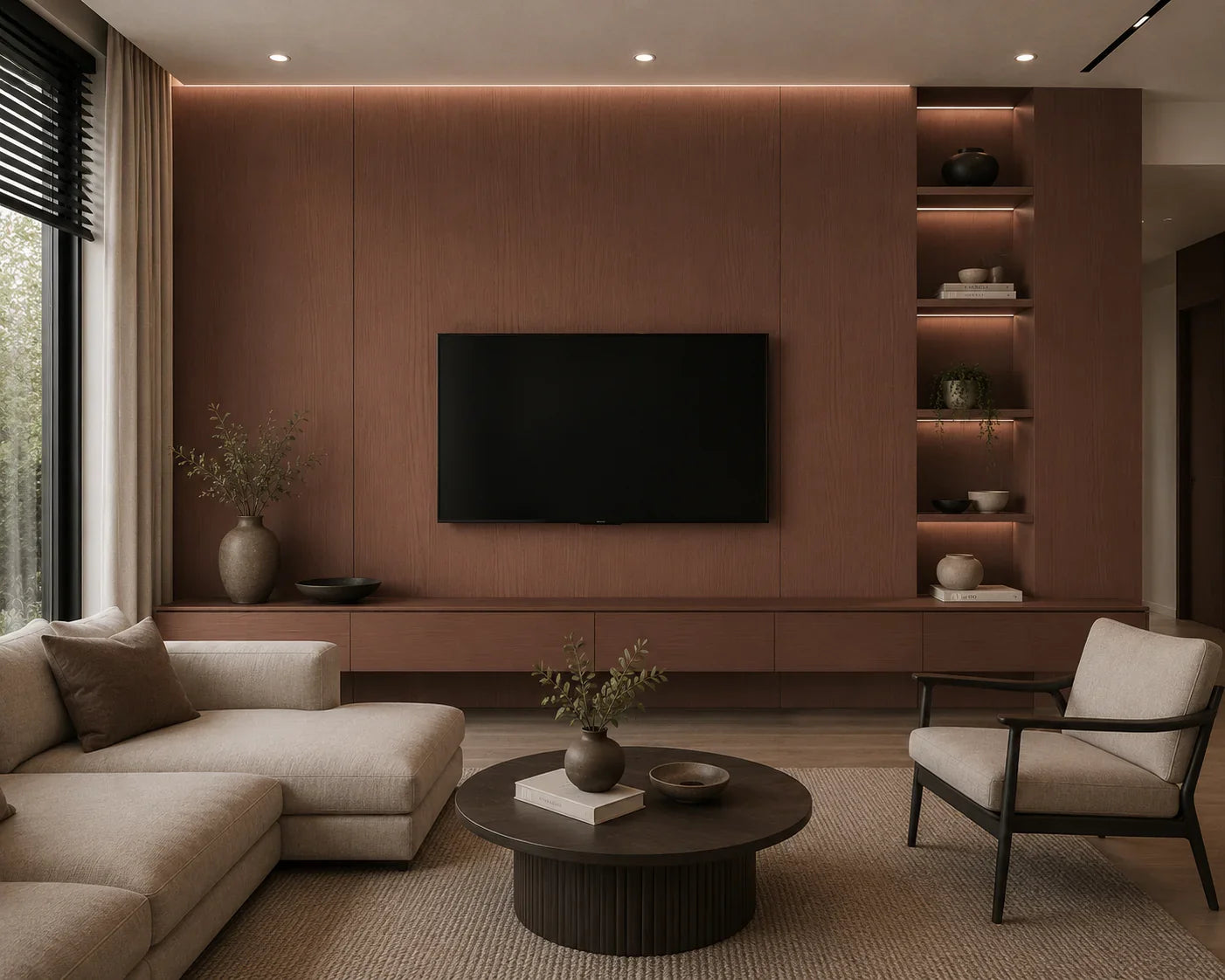 Pure Walnut bamboe wandpaneel geweven structuur detail | Elite Decoration