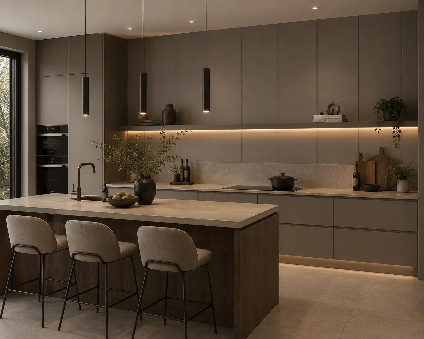Zacht Linnen bamboe wandpaneel luxe woning | Elite Decoration