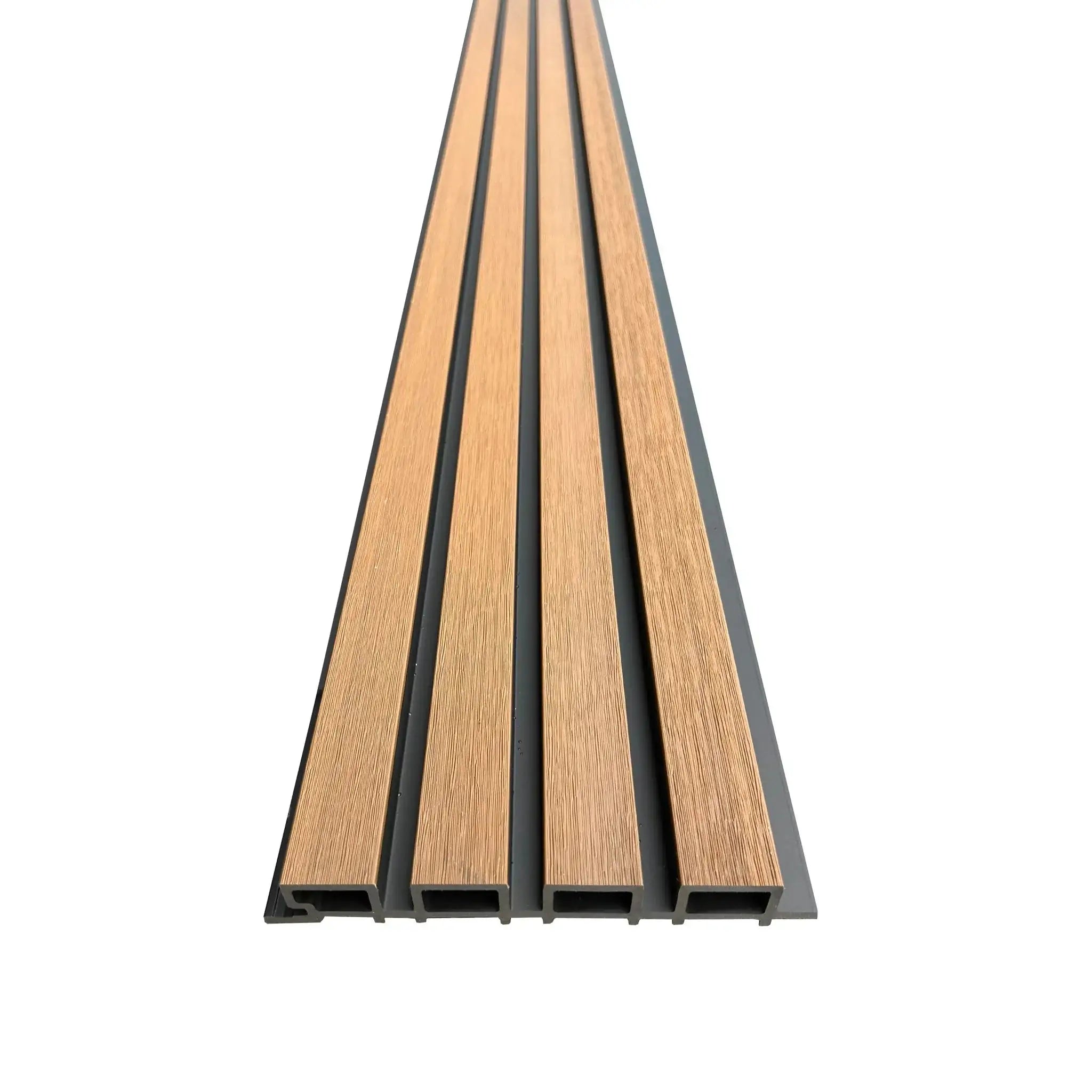 Buiten wandpaneel Walnoot gemonteerd gevel | Elite Decoration