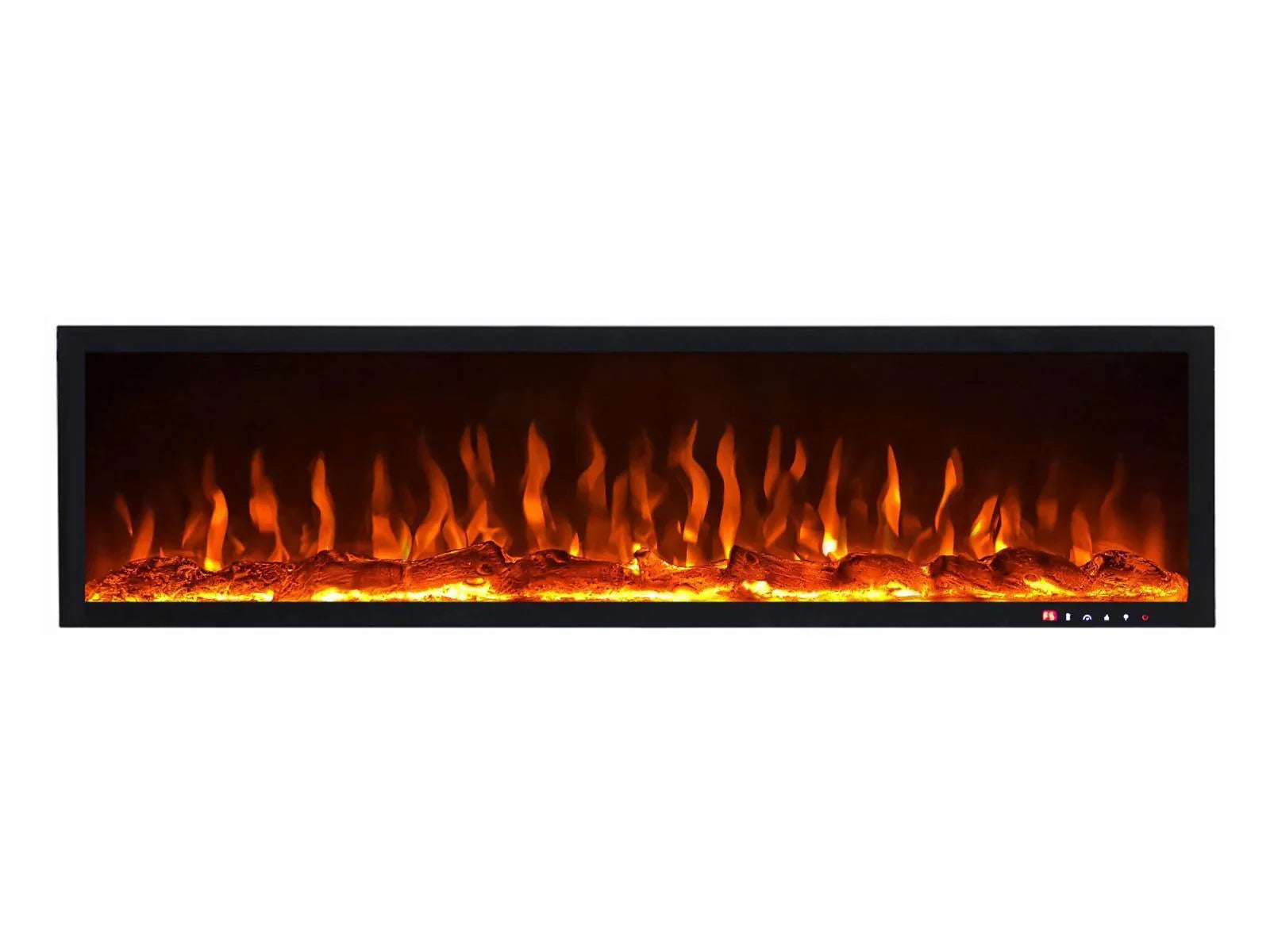 Luxe sfeerhaard zonder verwarming zilver – vooraanzicht | Elite Decoration