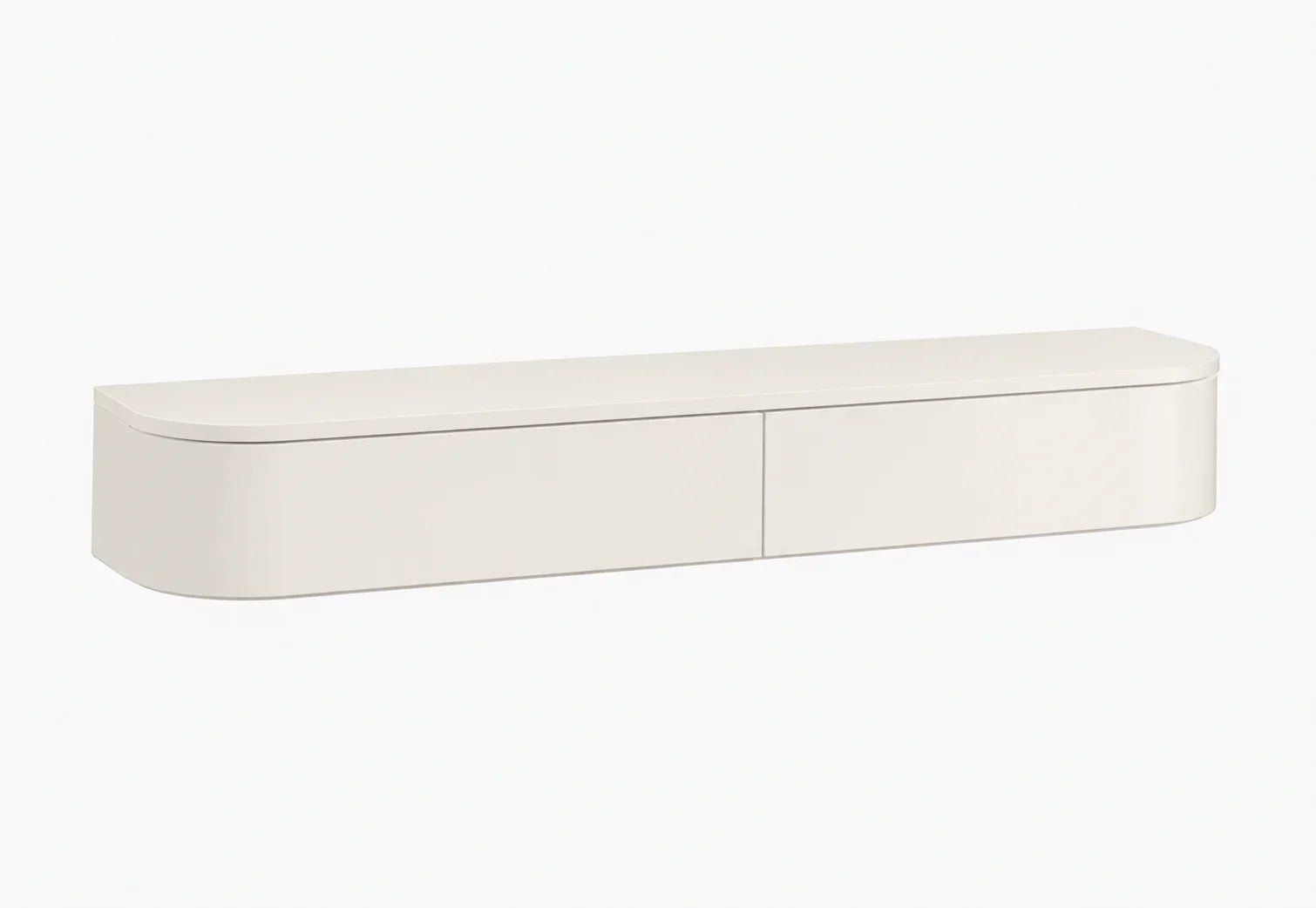 Japandi gangkast Off-White close-up mat oppervlak | Elite Decoration