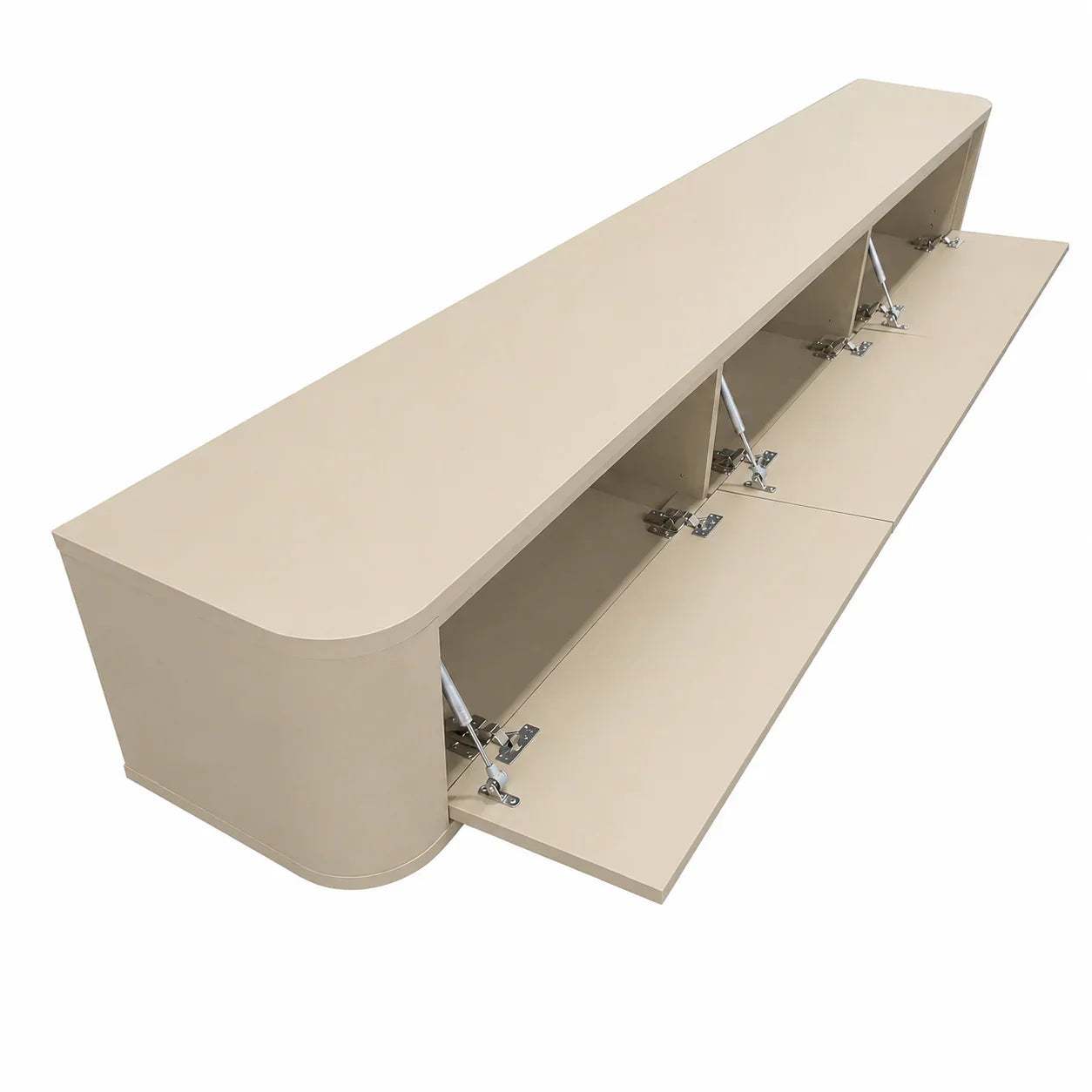 Japandi TV-meubel Beige met decoratie interieur | Elite Decoration
