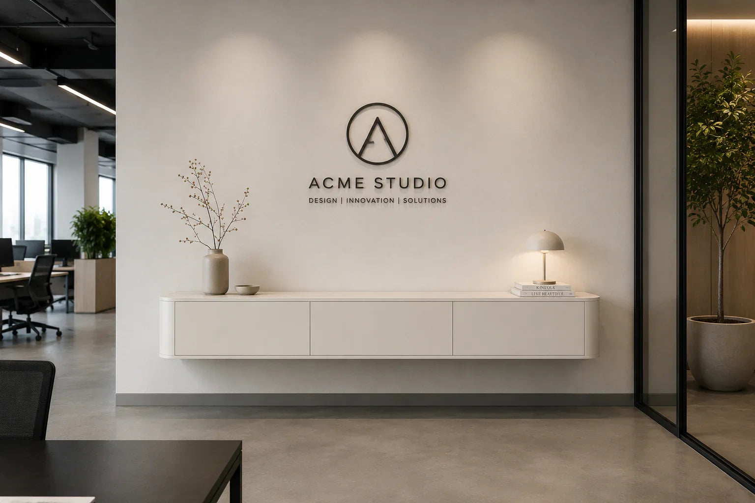 Japandi TV-meubel Off-White sfeer woonkamer | Elite Decoration