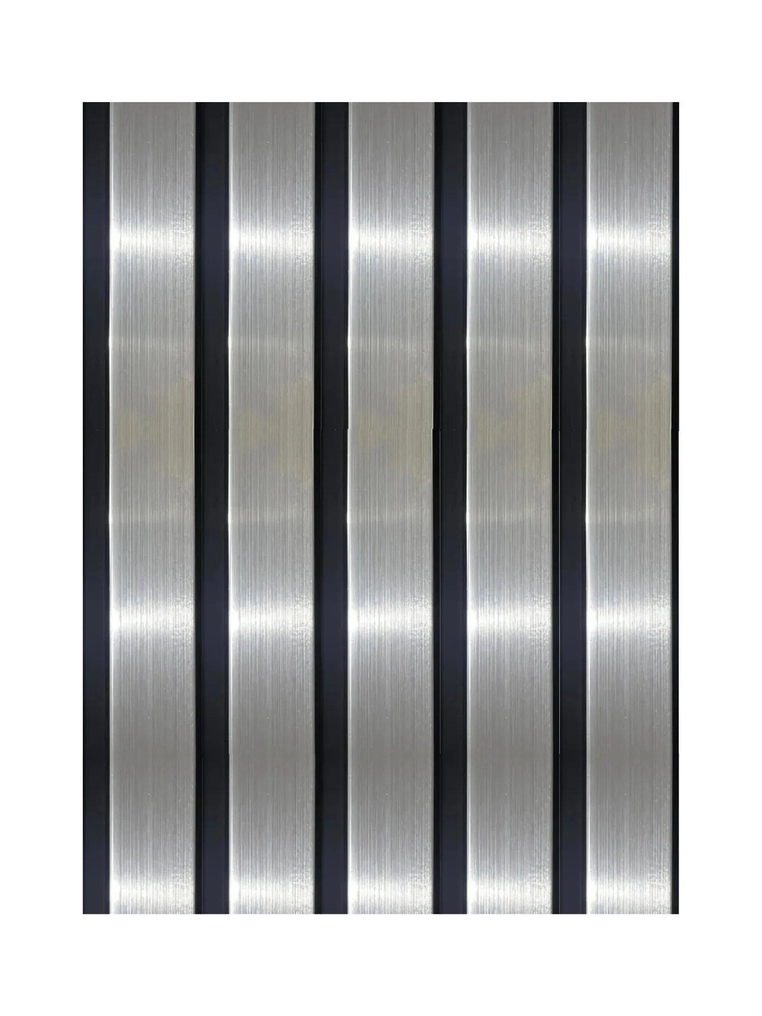 Kunststof wandpaneel Zilver 260x16 cm – voorzijde | Elite Decoration