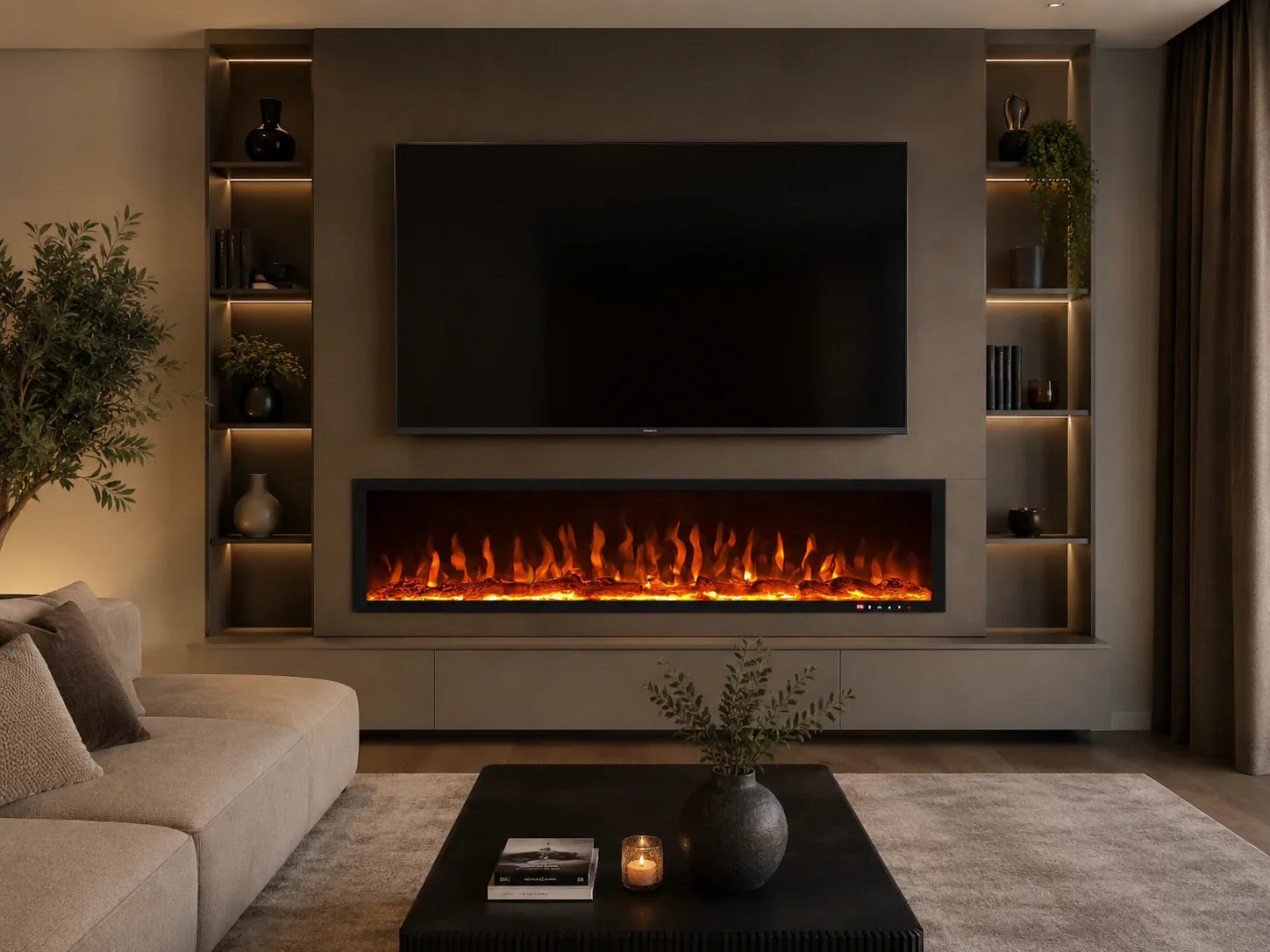 Sfeerhaard zonder verwarming sfeer woonkamer | Elite Decoration