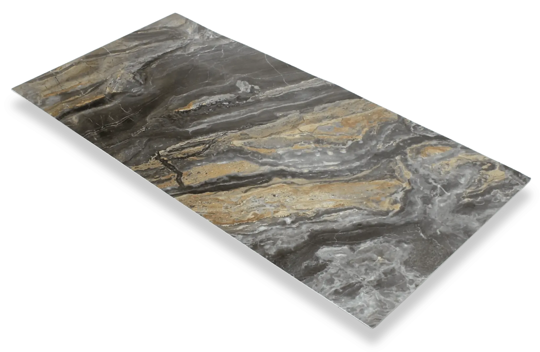 Mooiste Wandpaneel  Marmer Shadow Stone 280x120cm – Hoogglans