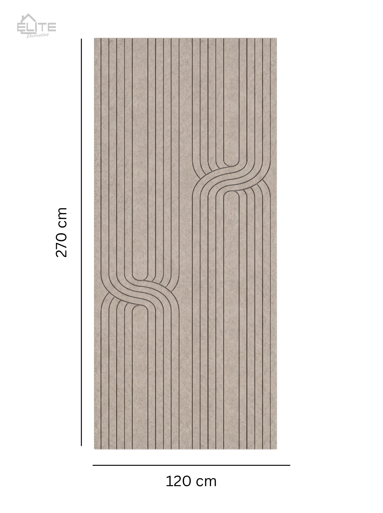 Akoestisch PET-Vilt Wandpanelen DK07