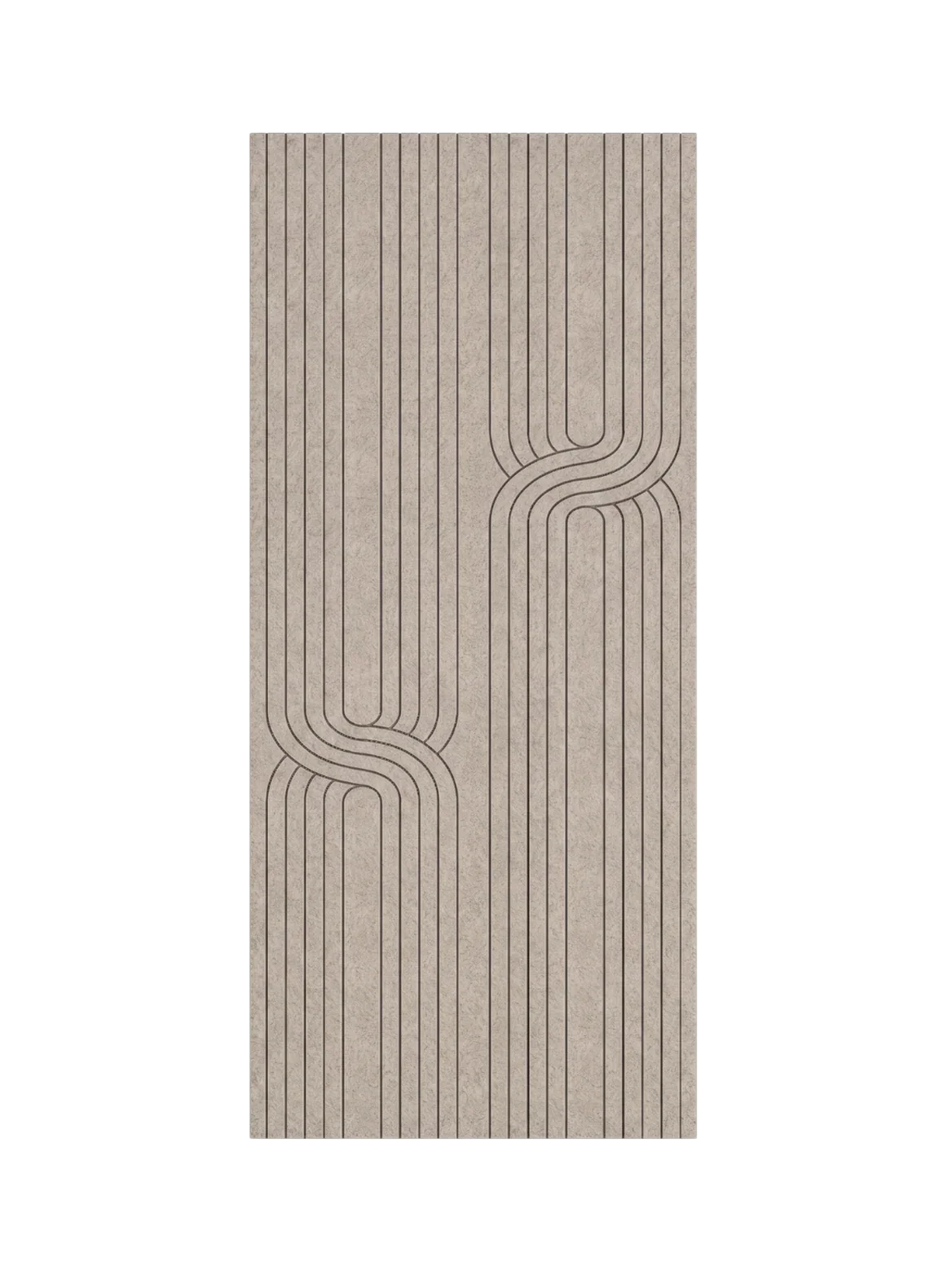 Akoestisch PET-vilt wandpaneel Cappuccino – close-up textuur | Elite Decoration