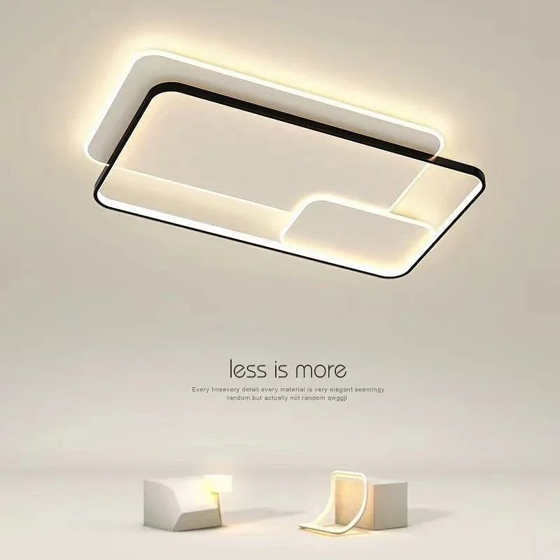 Moderne plafondlamp Dubbele Spiraal in Zwart & Wit – Plafondlampen