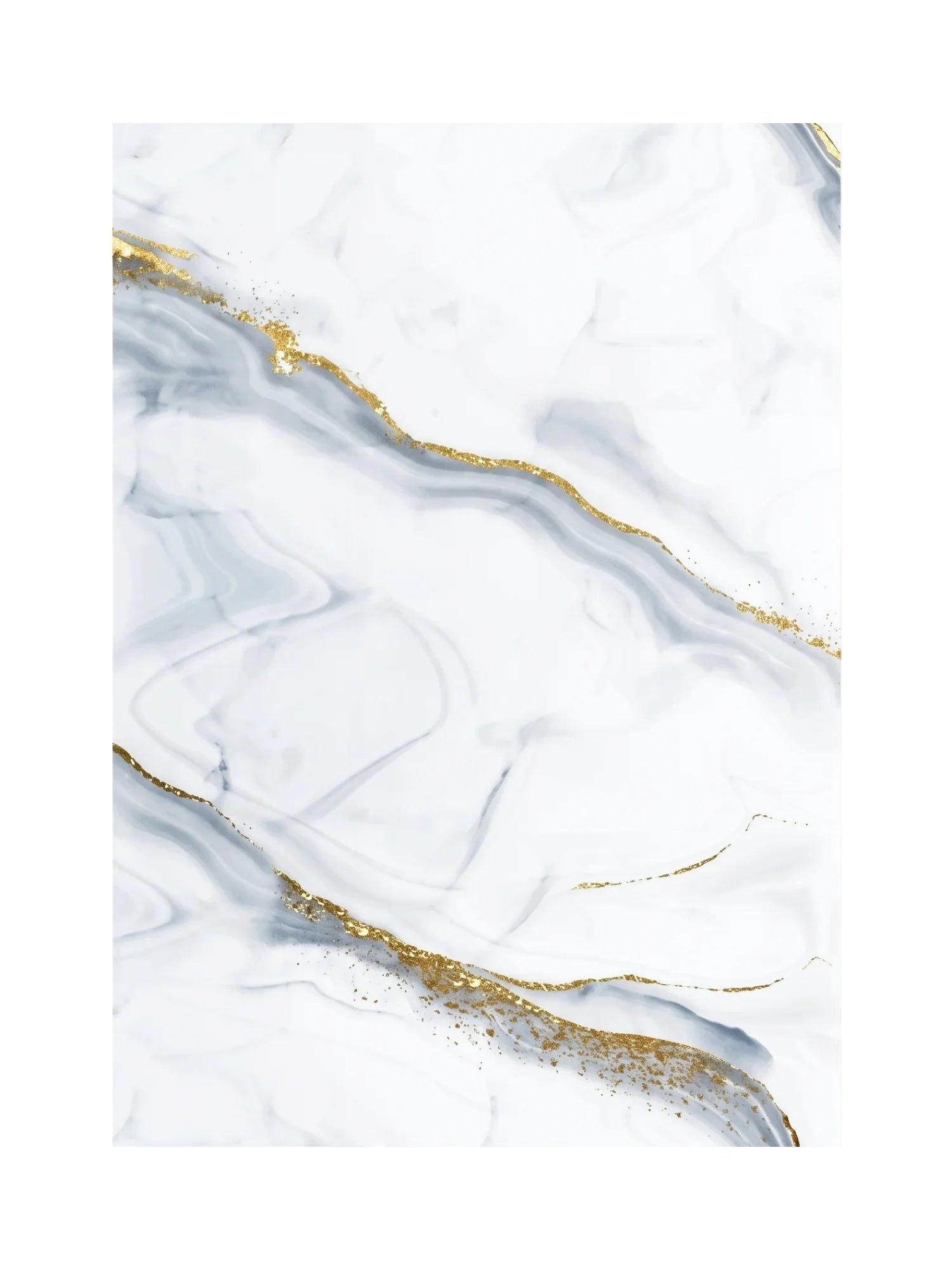 PVC wandpaneel Wit Goud Marmer 280x120 cm – voorzijde | Elite Decoration