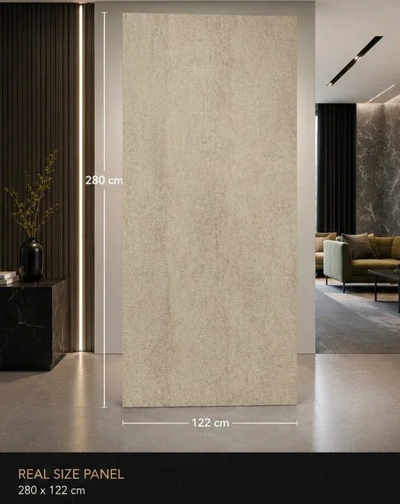 SPC wandpaneel Ivory Beige – close-up structuur | Elite Decoration
