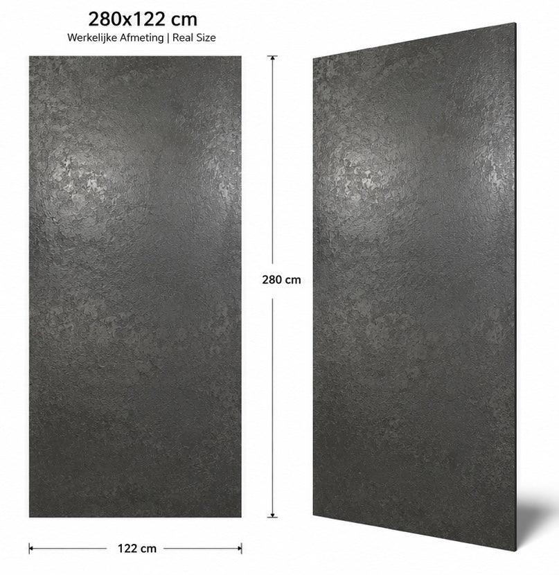 Titaans Metallische Steen SPC wandpaneel gemonteerd | Elite Decoration