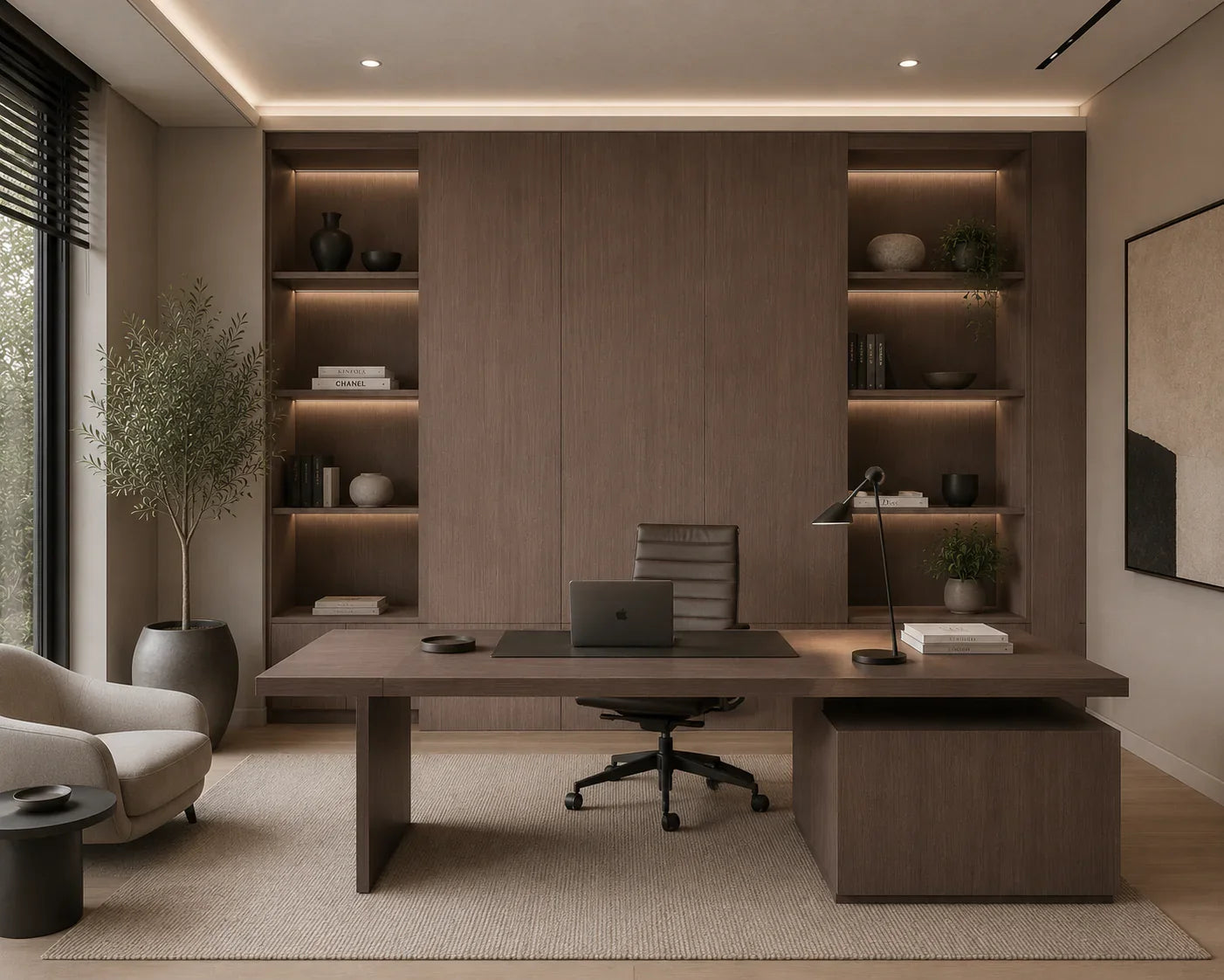 Elite Mocha Oak bamboe wandpaneel luxe woning | Elite Decoration