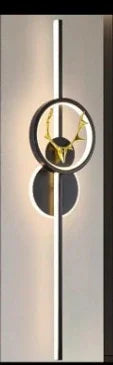 Moderne Gouden Wandlamp met LED & Klok – Wandlampen