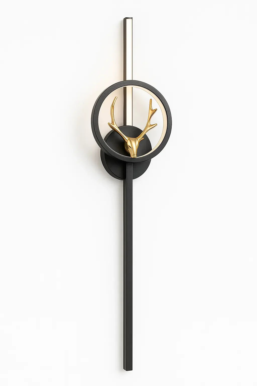 Moderne Gouden Wandlamp met LED & Klok – Wandlampen